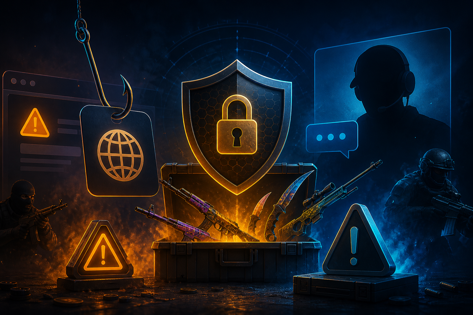 CSGO-Skins betting red flags illustration