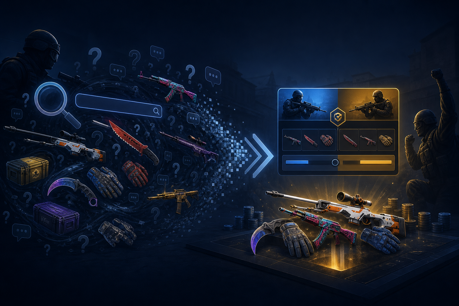 CSGO betting skins search terms explained illustration