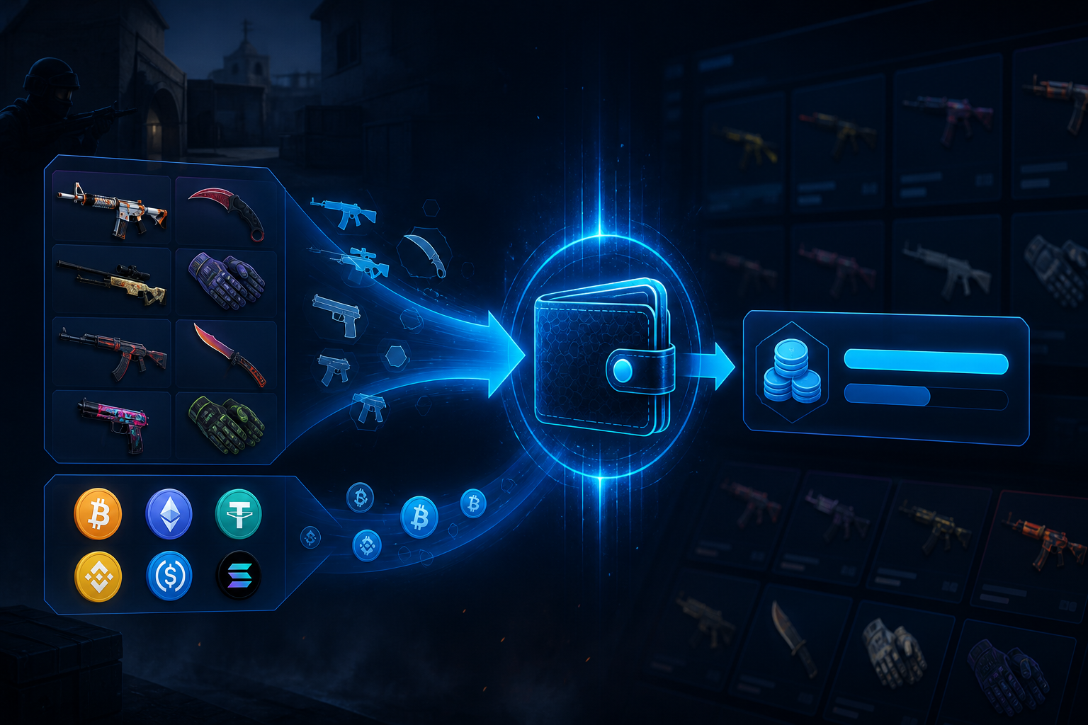 What is a CSGO-Skins deposit illustration