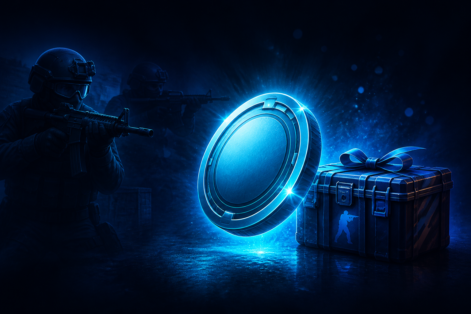 Free $0.50 CSGO-Skins bonus illustration