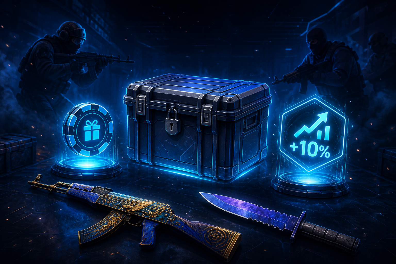 CSGO-Skins promo offer includes illustration