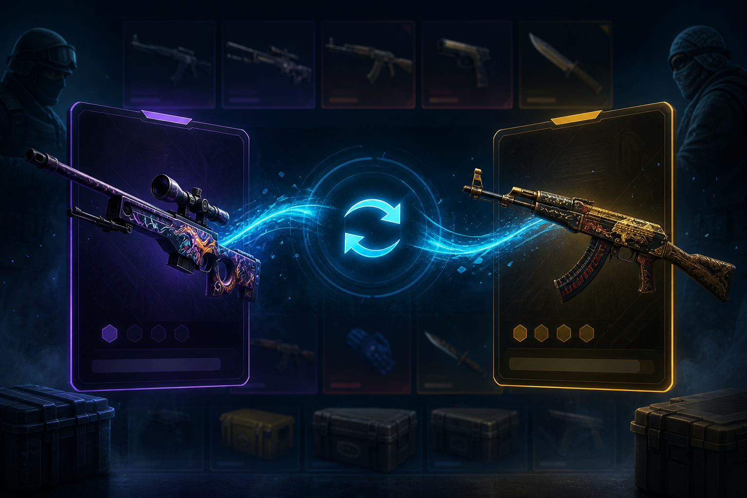 What is CS skin trading illustration